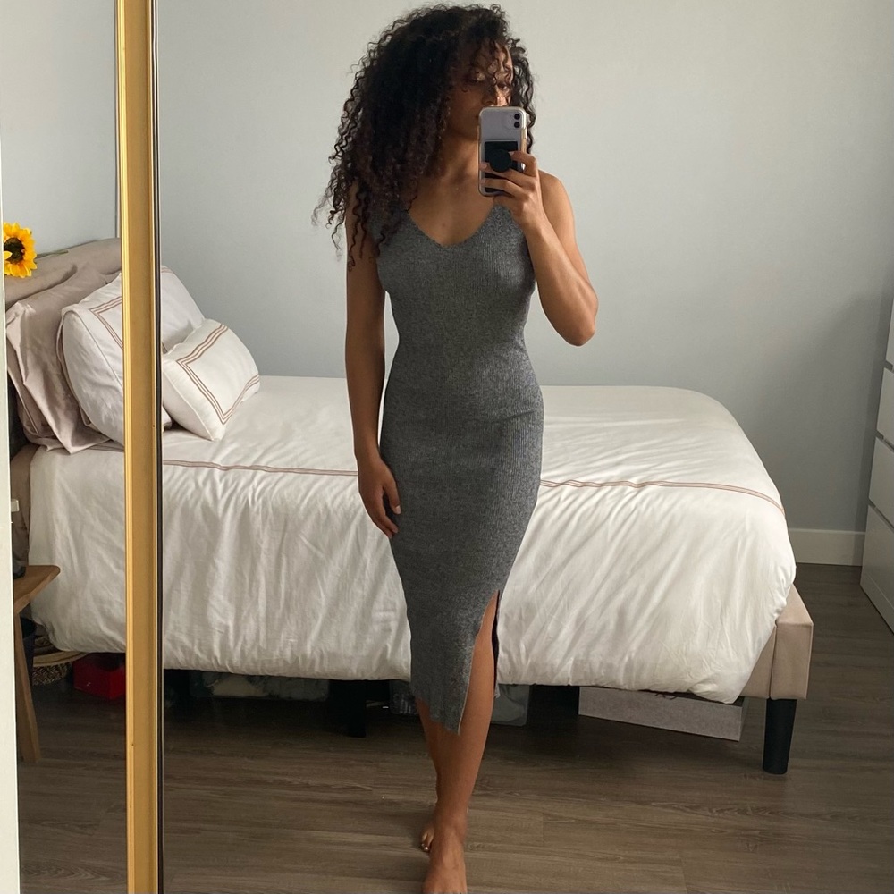 Knit midi dress